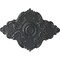 Ekena Millwork Piedmont Ceiling Medallion (Fits Canopies up to 6 1/2"), 67 1/8"W x 48 5/8"H x 1 7/8"P, Pewter CM67PEPES - alternate 1